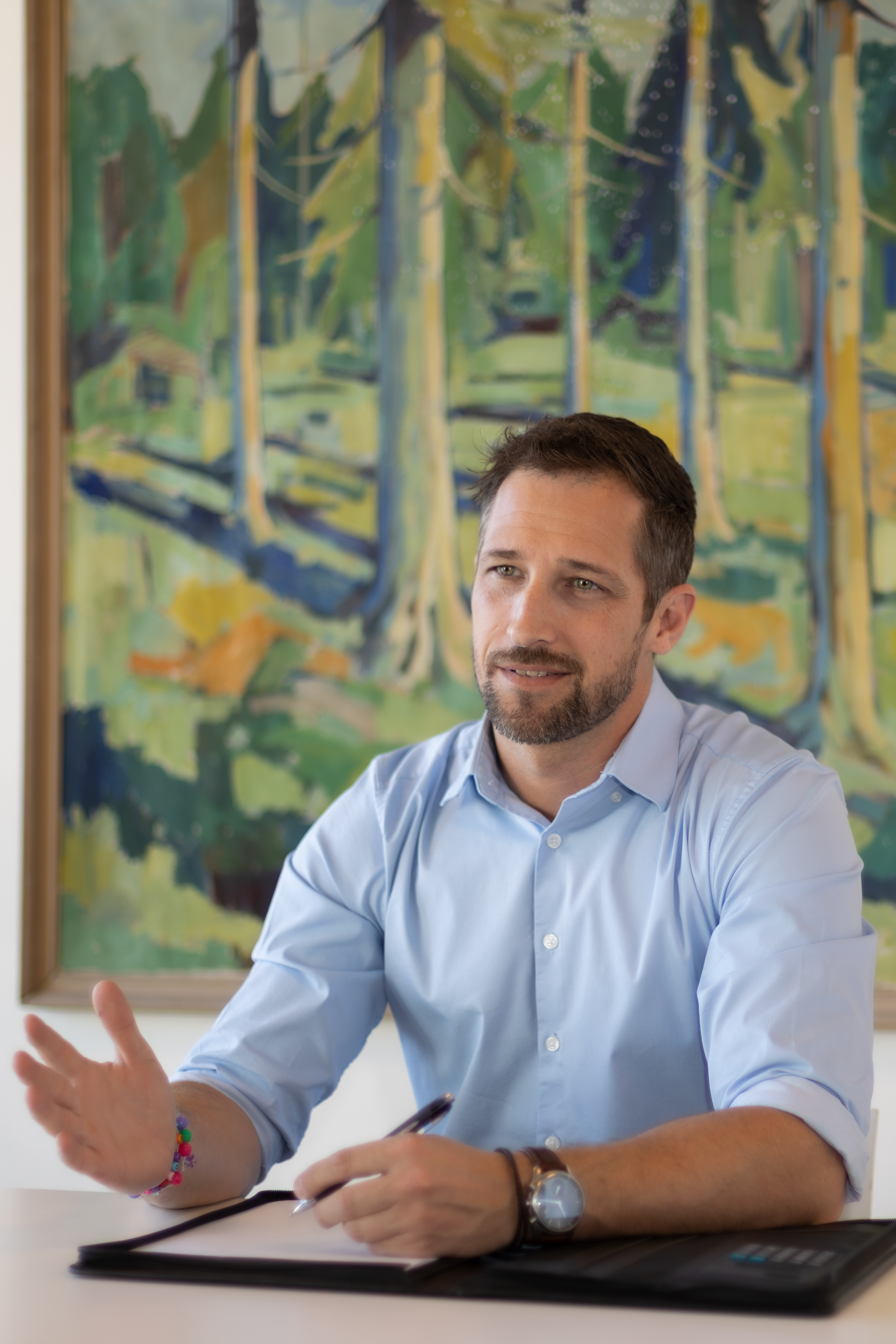 Michael Lunde arbejder